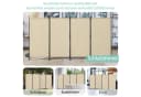 Angel Living 4-teiliger Paravent Raumteiler Sichtschutz Beige Bild 4