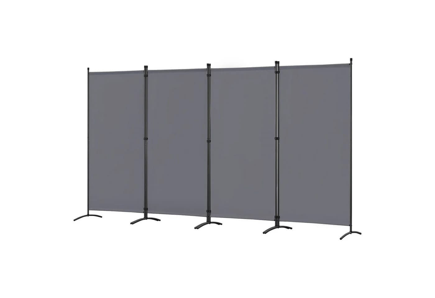 Angel Living Paravent 4-teilig Raumteiler Stahl Polyester - Bild 2