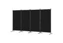 Angel Living 4-teiliger Paravent Raumteiler Sichtschutz Stahl Polyester Bild 2