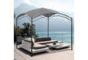 Angel Living Gartenpavillon 2,5x2,5 m Grau UV-beständig Bild 3