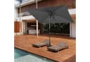 Angel Living Sonnenschirm 200x300 cm Grau Kurbel UV-Schutz 50+ Bild 4