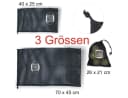 BAY-Sports Mesh Bag Kordelzug Schwarz Sporttasche Bild 1