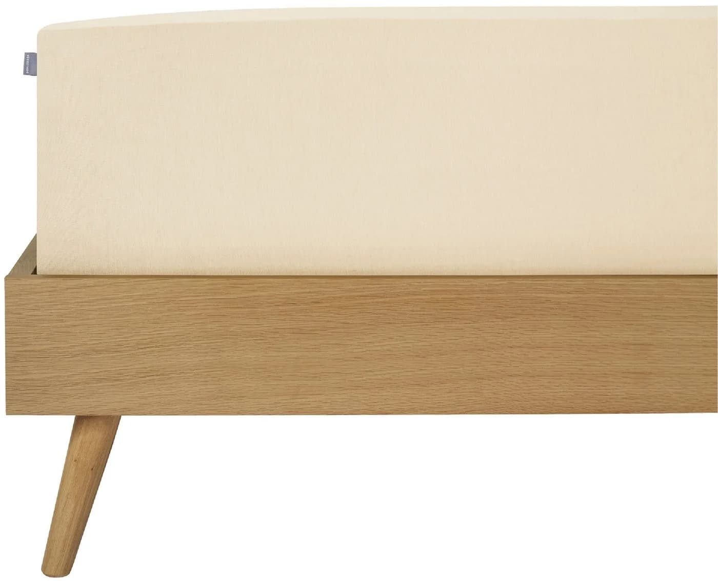 Schiesser Spannbettlaken 95/5 Baumwolle Creme Jersey - Bild 2