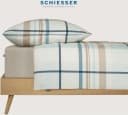 Spannbettlaken SCHIESSER Flexi 95% Baumwolle 5% Elasthan Helltaupe Bild 1