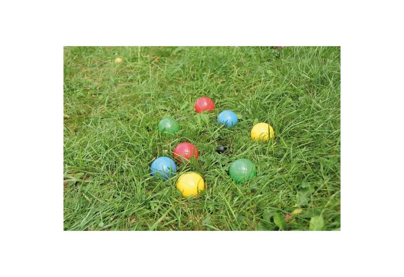 EDUPLAY Spielzeug-Gartenset Bunt Wassergefüllte Boccia-Kugeln