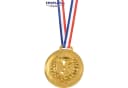 EDUPLAY Lernspielzeug Kunststoff-Medaille mit Sicherheitsverschluss gold Bild 2