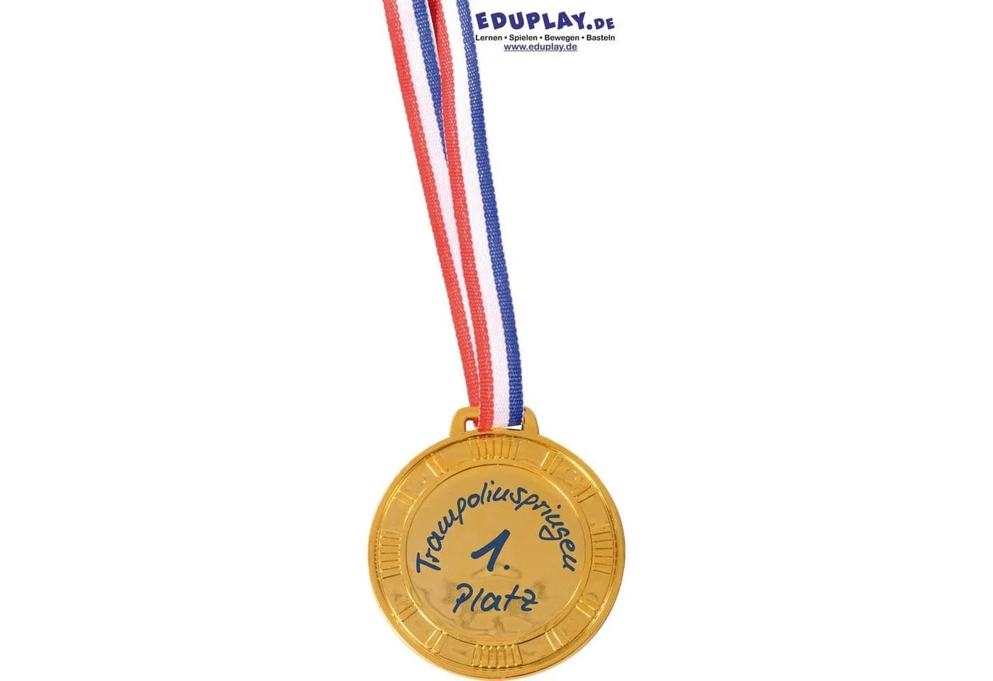 EDUPLAY Lernspielzeug Kunststoff-Medaille mit Sicherheitsverschluss gold - Bild 5
