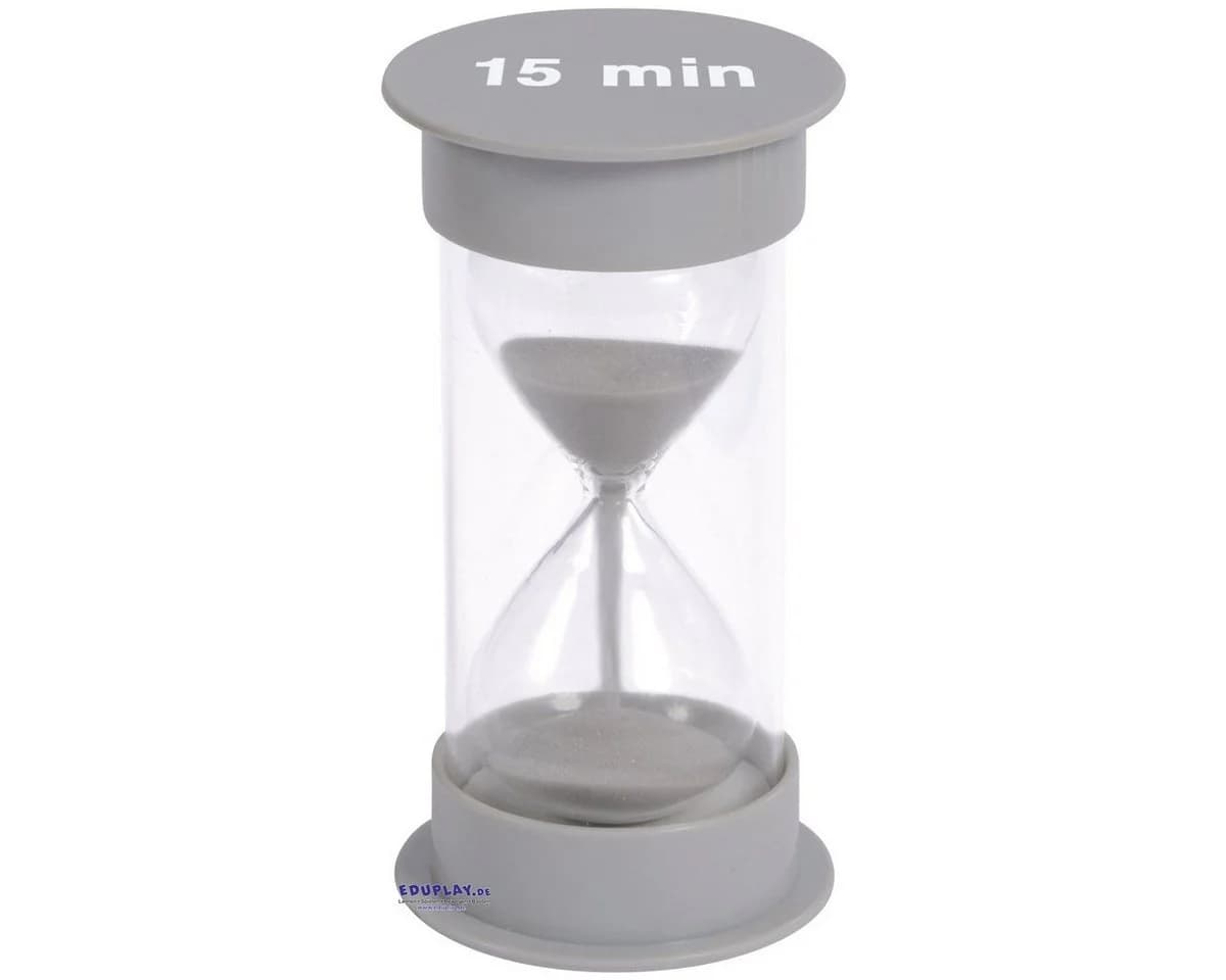 EDUPLAY Lernspielzeug Sanduhr Grau Modernes Design