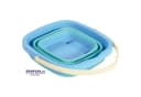 EDUPLAY Faltbarer Badespielzeug Eimer 2L Quadratisch Platzsparend Bild 1