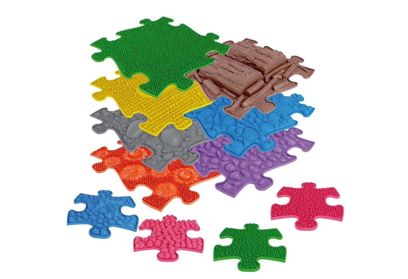 EDUPLAY Sensorik-Matte Bunt Lernspielzeug Orthopädische Strukturmatten - Bild 2