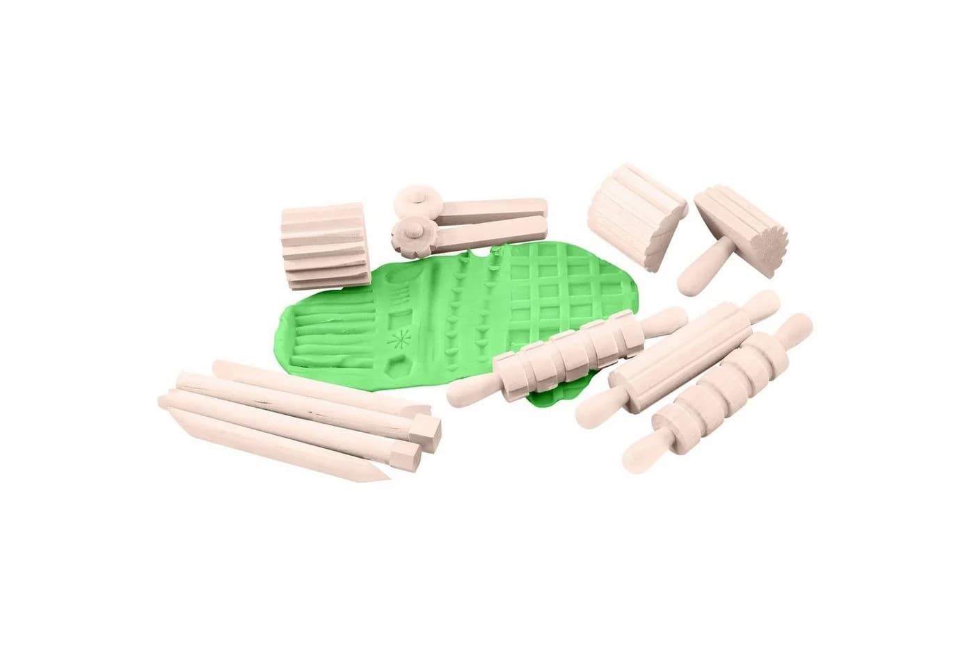 EDUPLAY Experimentierkasten Modellierwerkzeug-Set aus Holz