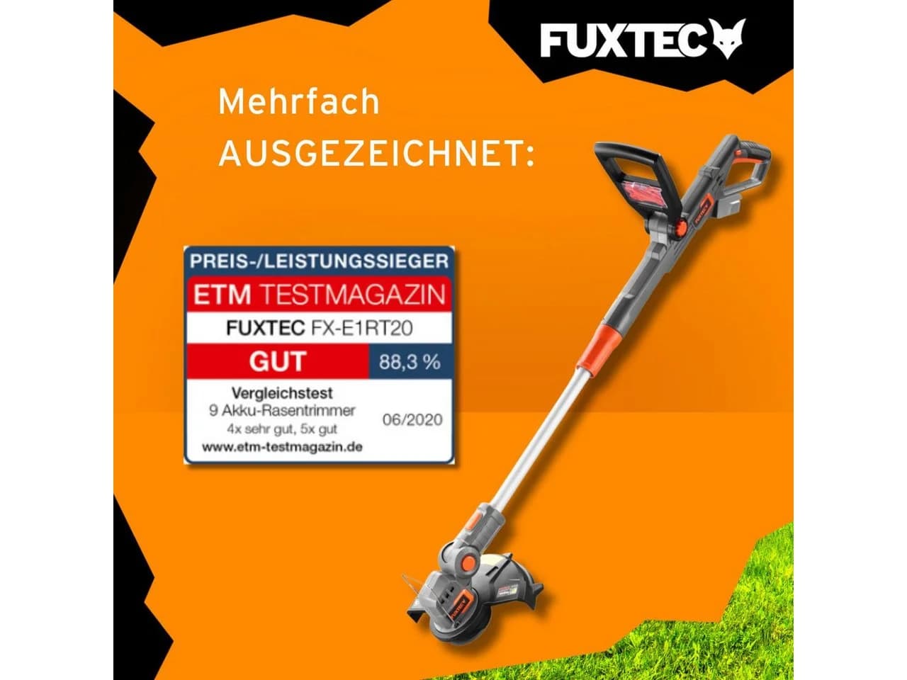 FUXTEC Akku-Motorsense FX-E1RT20-SET 20V mit 2Ah Akku & Ladegerät - Bild 5