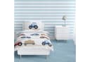 MTOnlinehandel Babybettwäsche Traktor 100x135 + 40x60 cm 100% Baumwolle Biber Bild 2