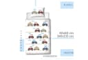 MTOnlinehandel Babybettwäsche Traktor 100x135 + 40x60 cm 100% Baumwolle Biber Bild 3