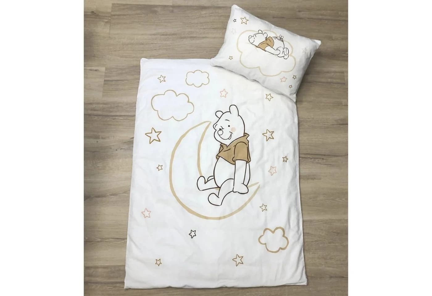 MTOnlinehandel Babybettwäsche Winnie Pooh 2-teilig Baumwolle Flanell