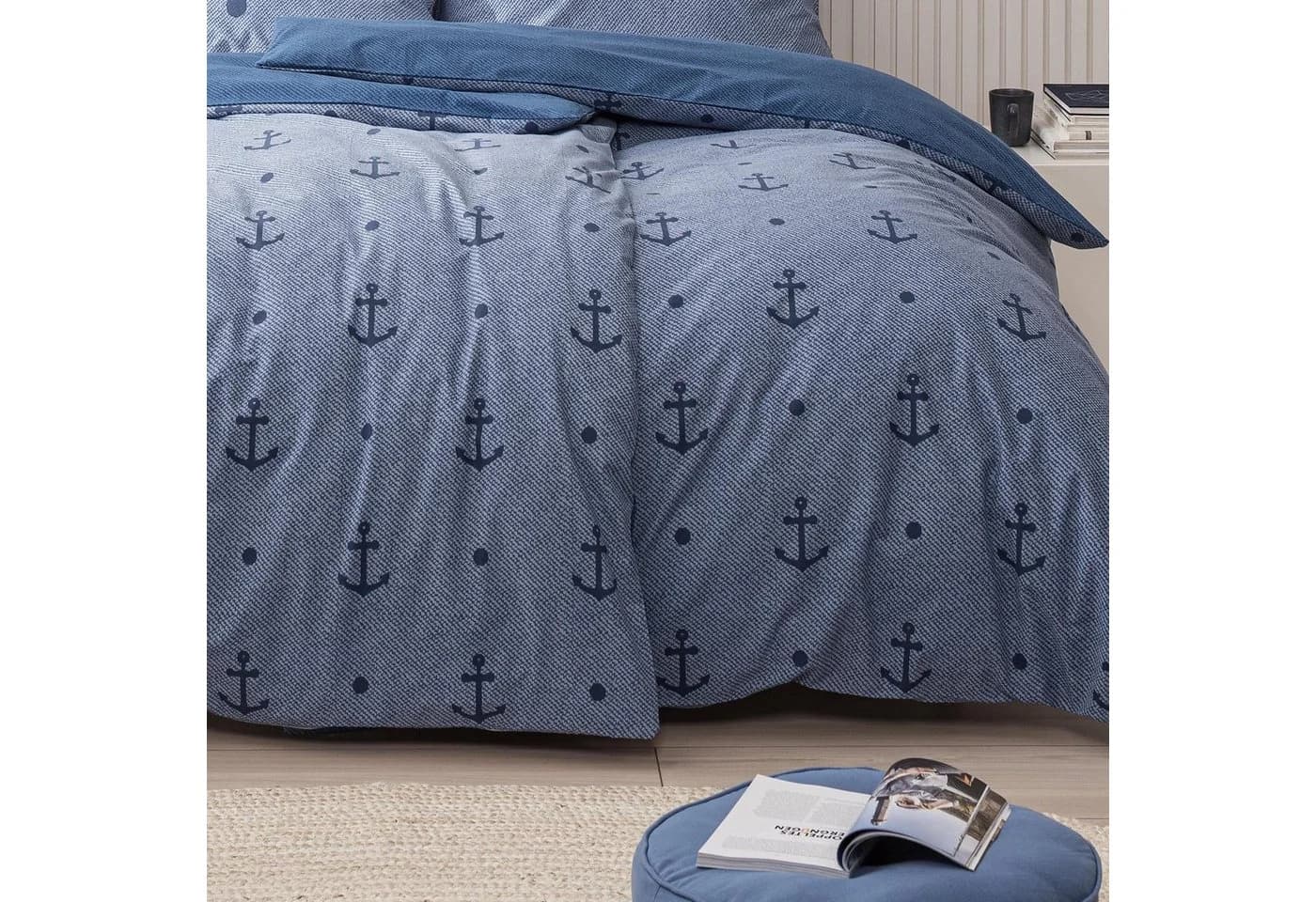 MTOnlinehandel Bettwäsche Sailor Fairytale Blau 100% Baumwolle - Bild 3