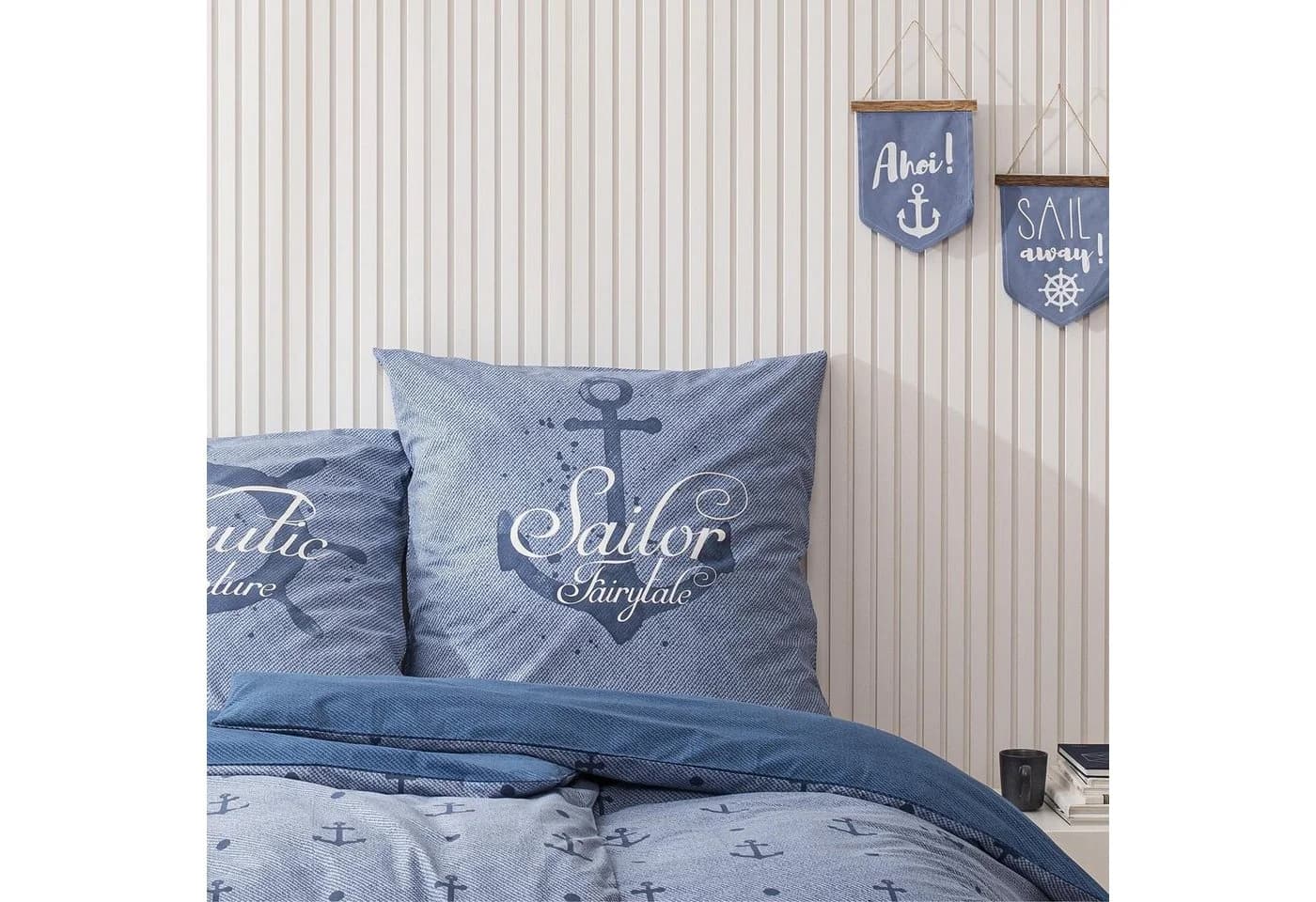 MTOnlinehandel Bettwäsche Sailor Fairytale Blau 100% Baumwolle - Bild 4