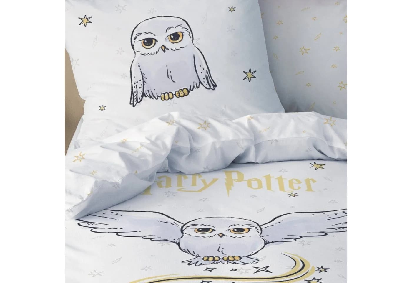 MTOnlinehandel Harry Potter Bettwäsche Eule Hedwig 100% Baumwolle
