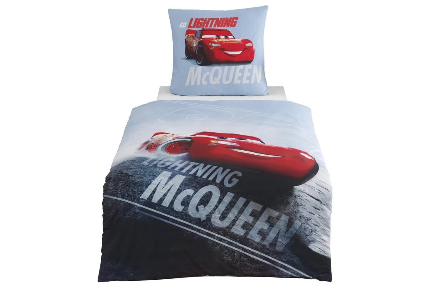 MTOnlinehandel Bettwäsche Cars 135x200 + 80x80 cm Disney Lightning McQueen - Bild 2
