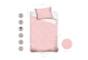 MTOnlinehandel Babybettwäsche Stella Rosa Grau Weiß 100x135 + 40x60 cm Bild 5