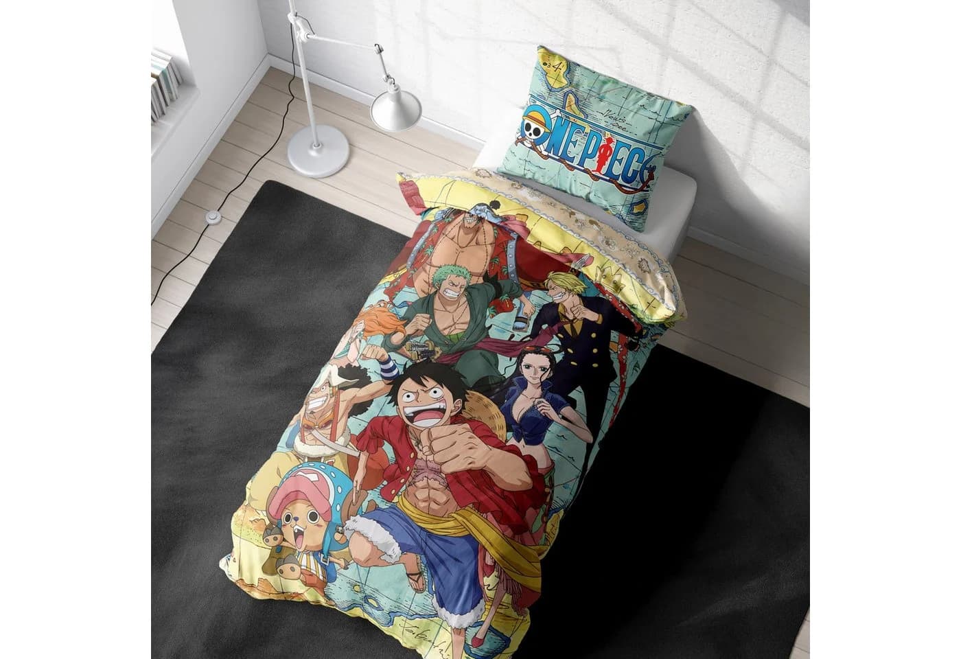 MTOnlinehandel One Piece Bettwäsche Set Microfaser Anime Motiv