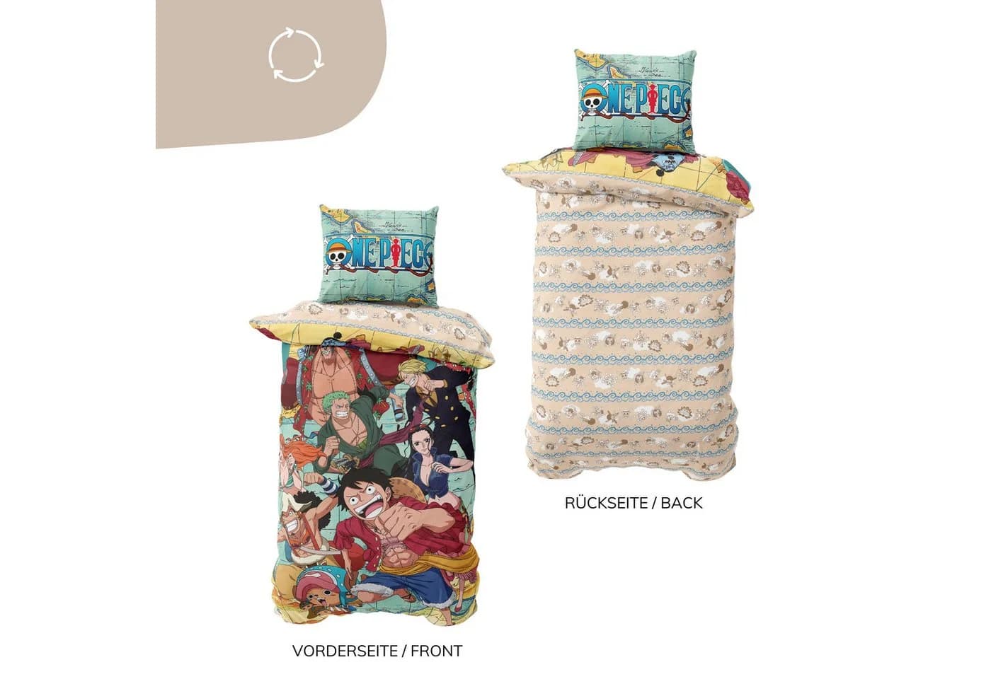 MTOnlinehandel One Piece Bettwäsche Set Microfaser Anime Motiv - Bild 5