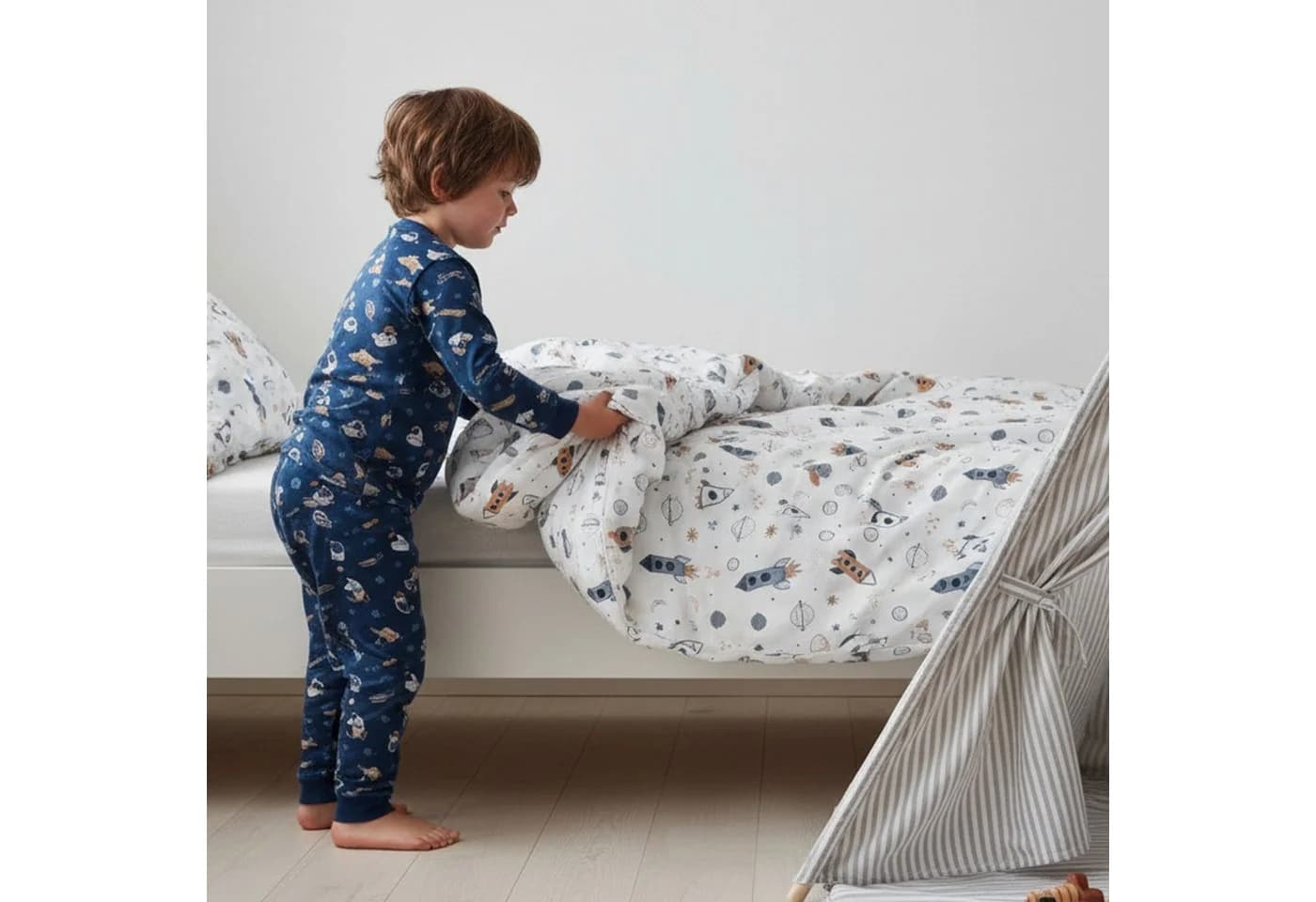 MTOnlinehandel Kinderbettwäsche Weltall Rakete 100% Baumwolle - Bild 5