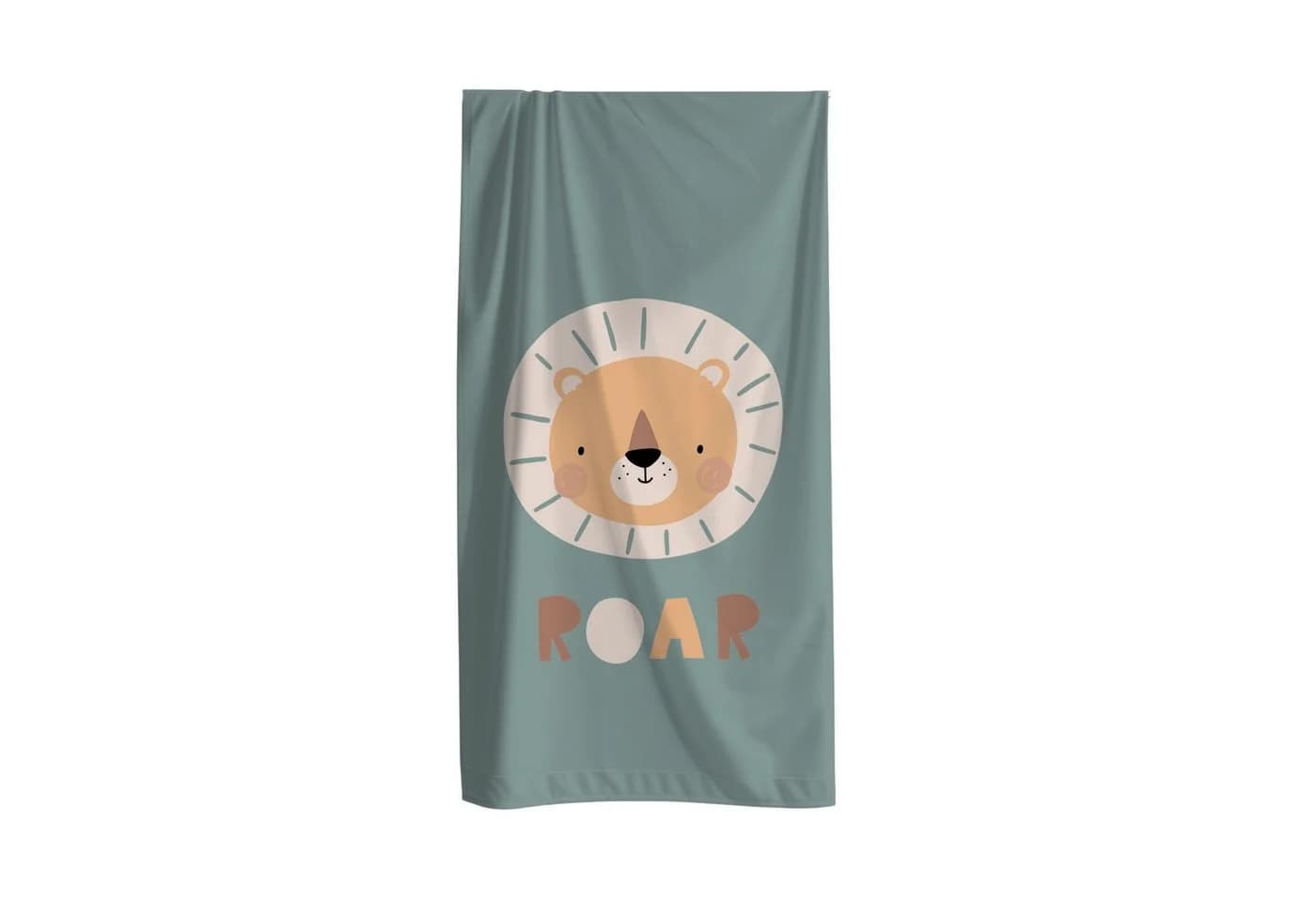 MTOnlinehandel Strandtuch Kinder Löwe 70x140 cm Baumwolle Polyester Mix - Bild 2