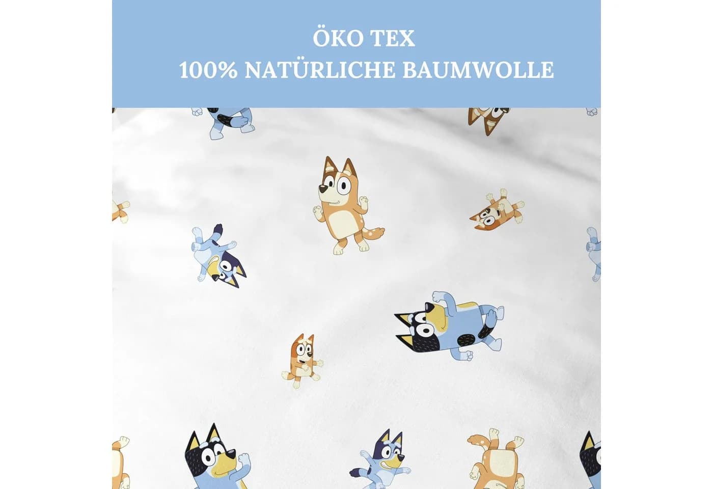 MTOnlinehandel Babybettwäsche Bluey Family Time 100% Baumwolle - Bild 5