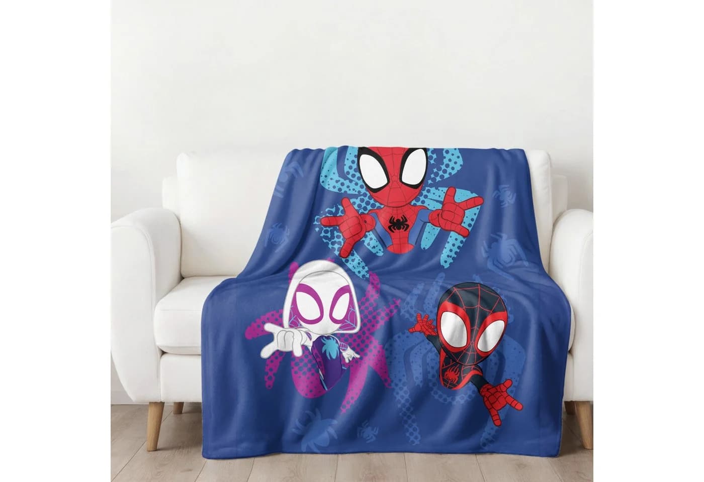 Wolldecke Spidey & Friends 130x170 cm, MTOnlinehandel