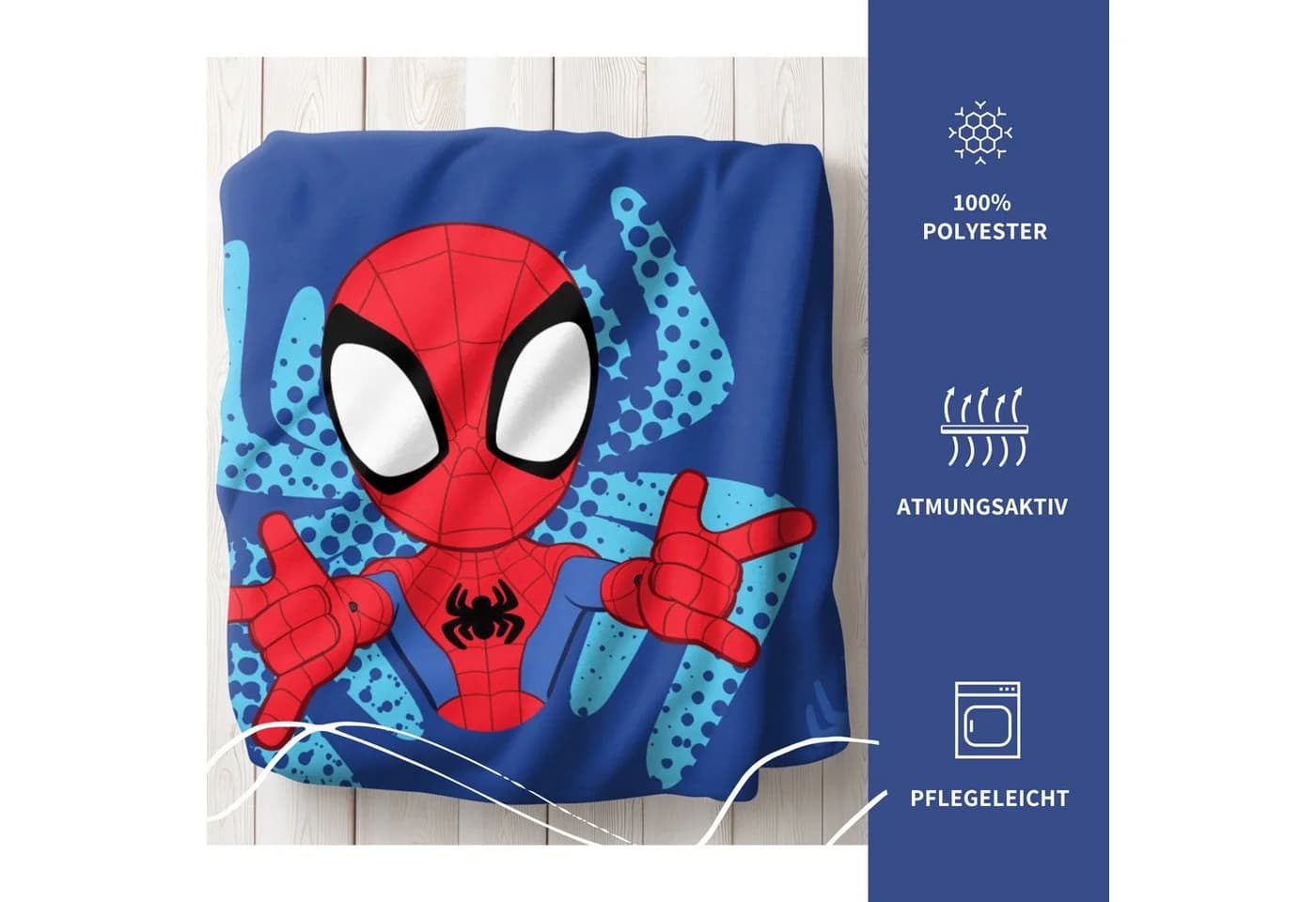 Wolldecke Spidey & Friends 130x170 cm, MTOnlinehandel - Bild 4