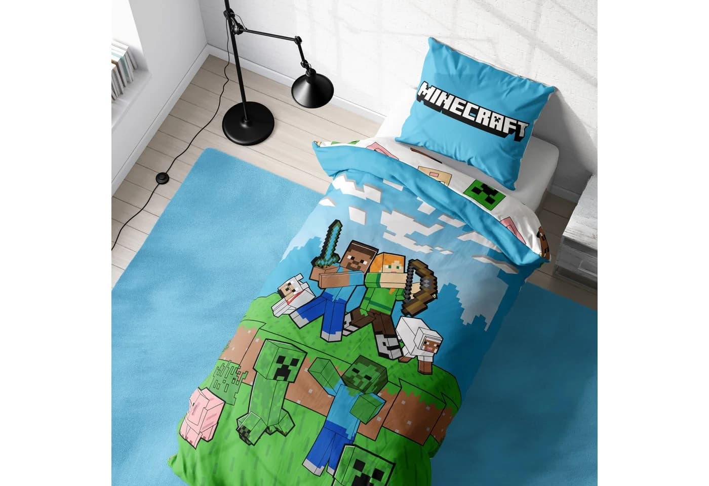 MTOnlinehandel Minecraft Bettwäsche Pixelwelt 100% Baumwolle - Bild 2