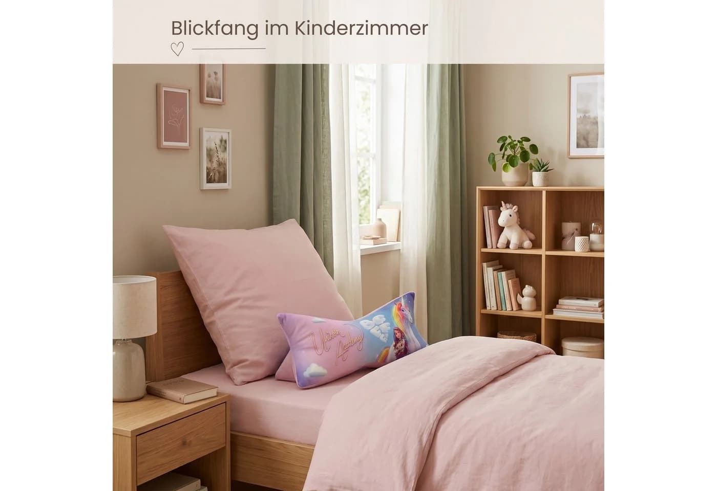 MTOnlinehandel Nackenkissen Unicorn Academy Leseknochen Rosa - Bild 4