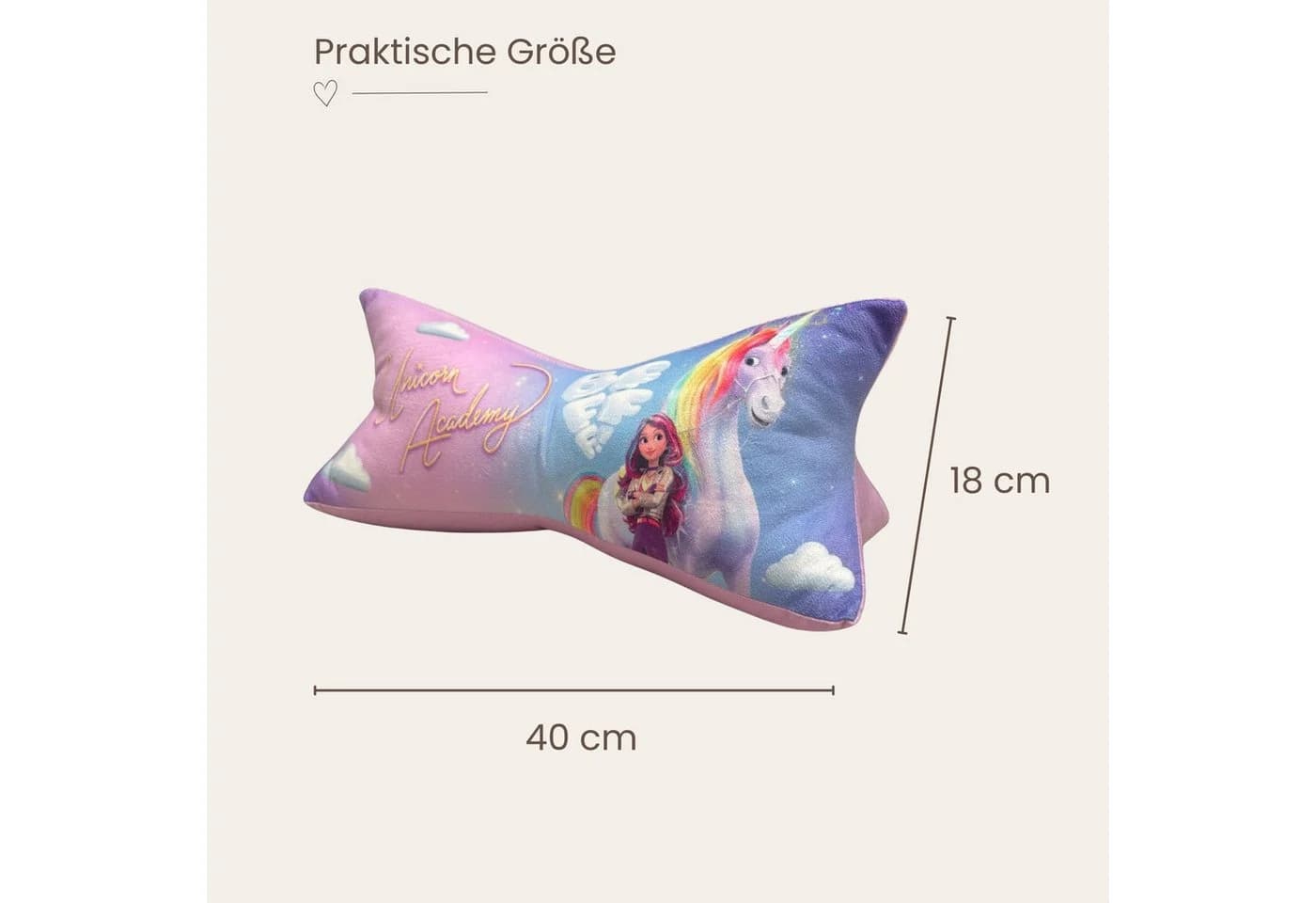 MTOnlinehandel Nackenkissen Unicorn Academy Leseknochen Rosa - Bild 5
