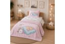MTOnlinehandel Kinderbettwäsche Einhorn 3-teilig Rosa 100% Baumwolle Bild 1