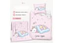 MTOnlinehandel Kinderbettwäsche Einhorn 3-teilig Rosa 100% Baumwolle Bild 3