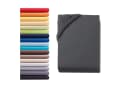 Hometex Premium Textiles Spannbettlaken Topper 100% Baumwolle Anthrazit Bild 2
