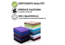 Hometex Premium Textiles Spannbettlaken Topper 100% Baumwolle Anthrazit Bild 3