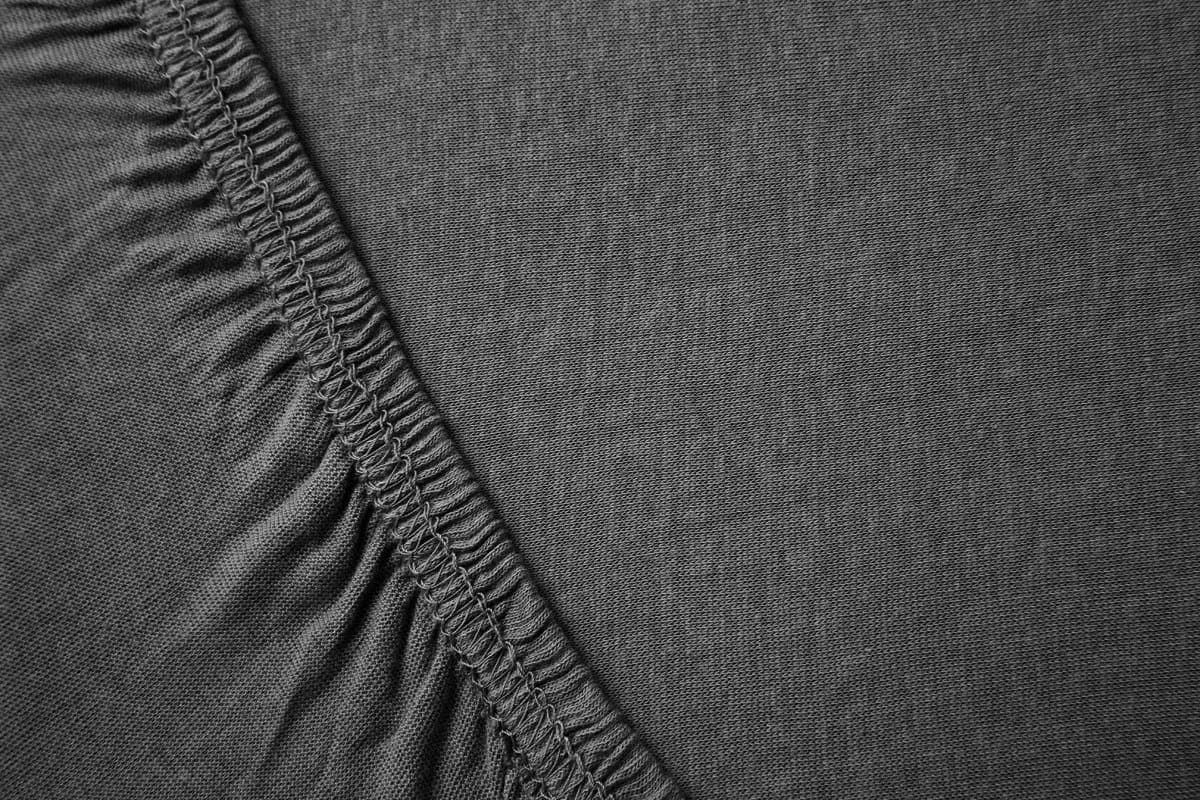 Hometex Premium Textiles Spannbettlaken Topper 100% Baumwolle Anthrazit - Bild 4