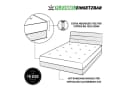 Hometex Premium Textiles Spannbettlaken Topper 100% Baumwolle Anthrazit Bild 5