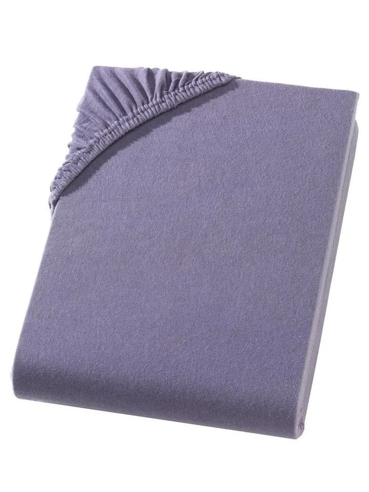 Hometex Premium Textiles Spannbettlaken Topper Jersey Grau