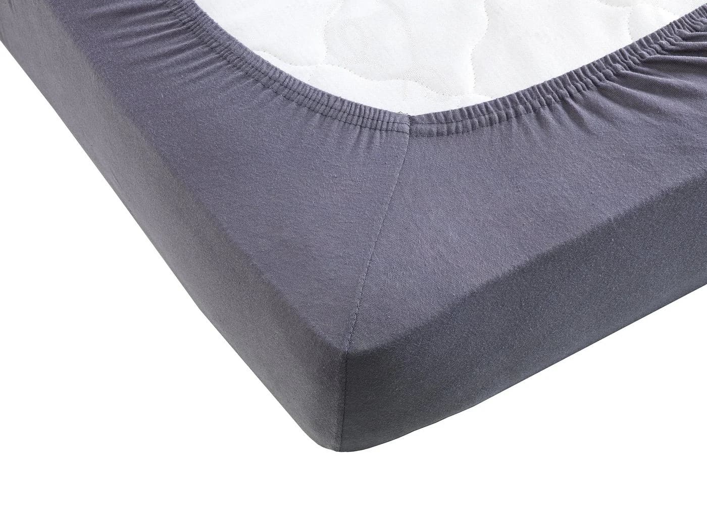 Hometex Premium Textiles Spannbettlaken Topper Jersey Grau - Bild 3