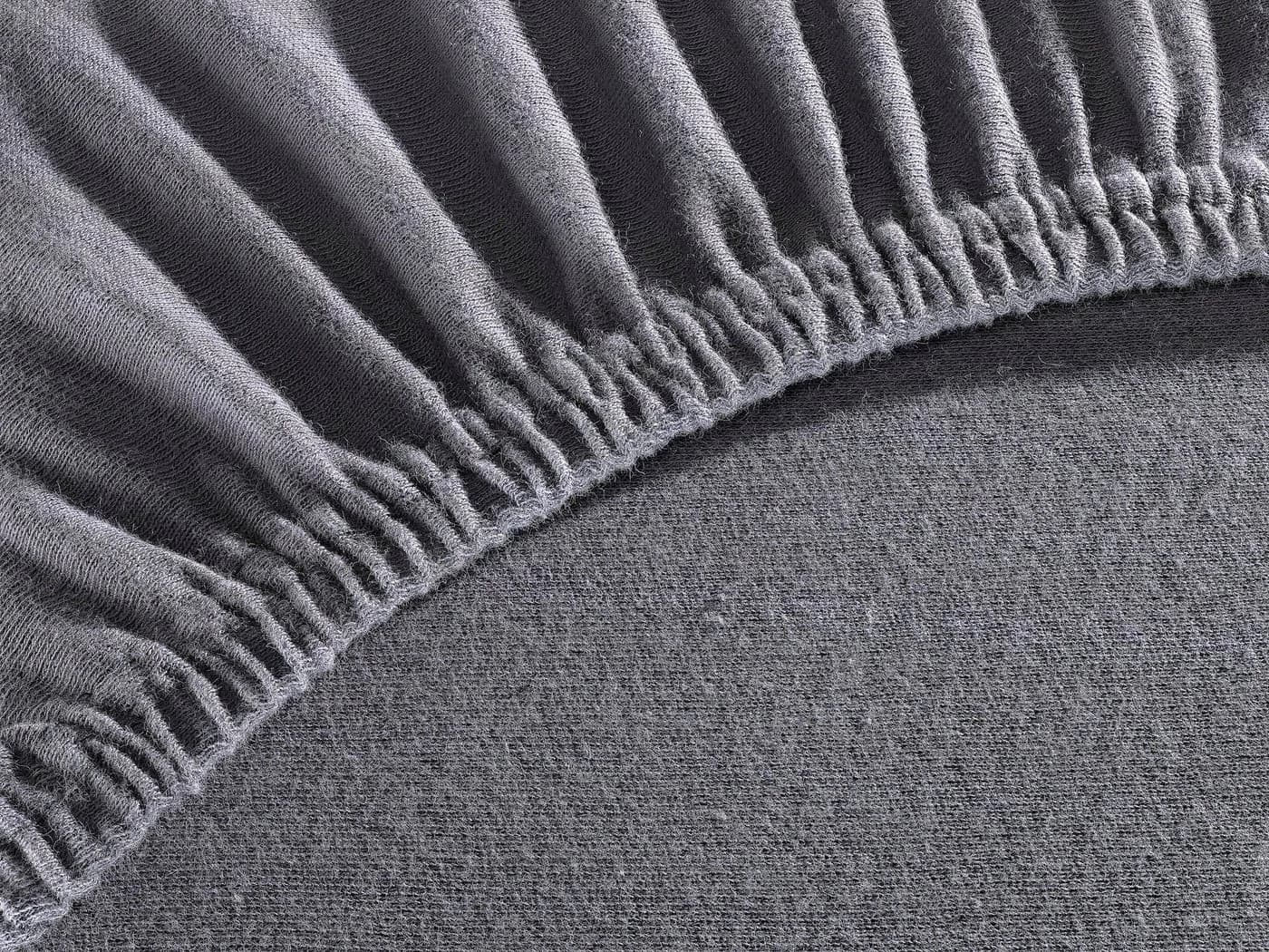 Hometex Premium Textiles Spannbettlaken Topper Jersey Grau - Bild 4