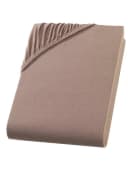 Hometex Premium Textiles Spannbettlaken Jersey Nougatbraun Topper Bild 1