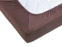 Hometex Premium Textiles Spannbettlaken Split Topper Jersey Braun Bild 1