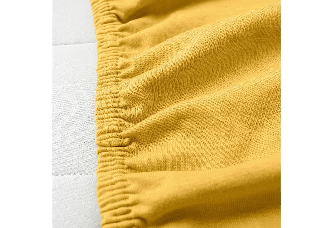 Hometex Premium Textiles Spannbettlaken Jersey 100% Baumwolle Gelb - Bild 3