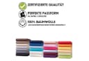 Hometex Premium Textiles Spannbettlaken Jersey 100% Baumwolle Gelb Bild 5