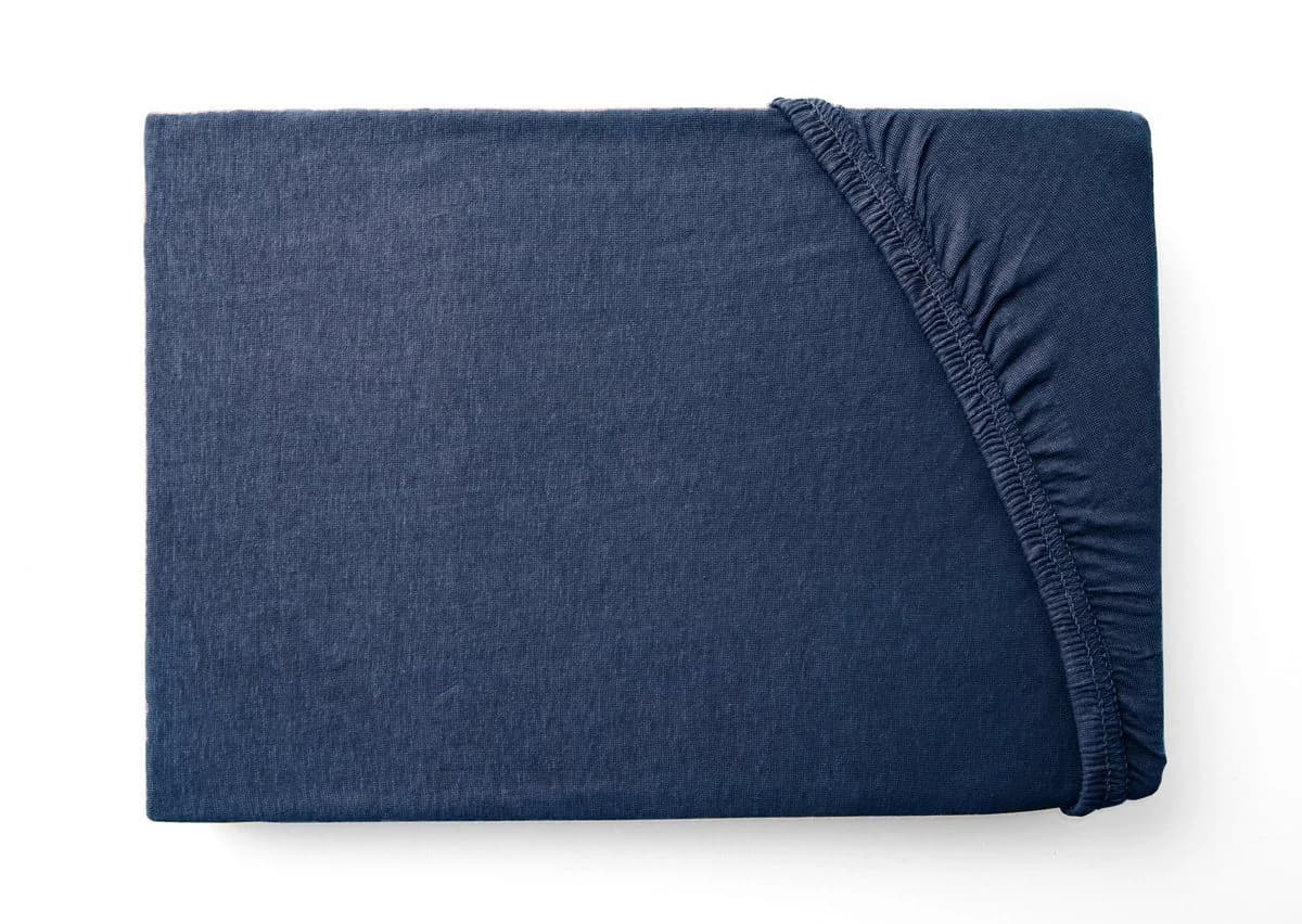 Hometex Premium Textiles Spannbettlaken Jersey Navy 100% Baumwolle - Bild 3