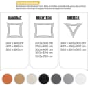 Hometex Premium Textiles Sonnensegel Sonnenschutz Beige Bild 4