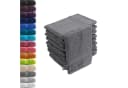Hometex Premium Textiles Waschhandschuh 10er Set 100% Baumwolle Anthrazit Bild 2